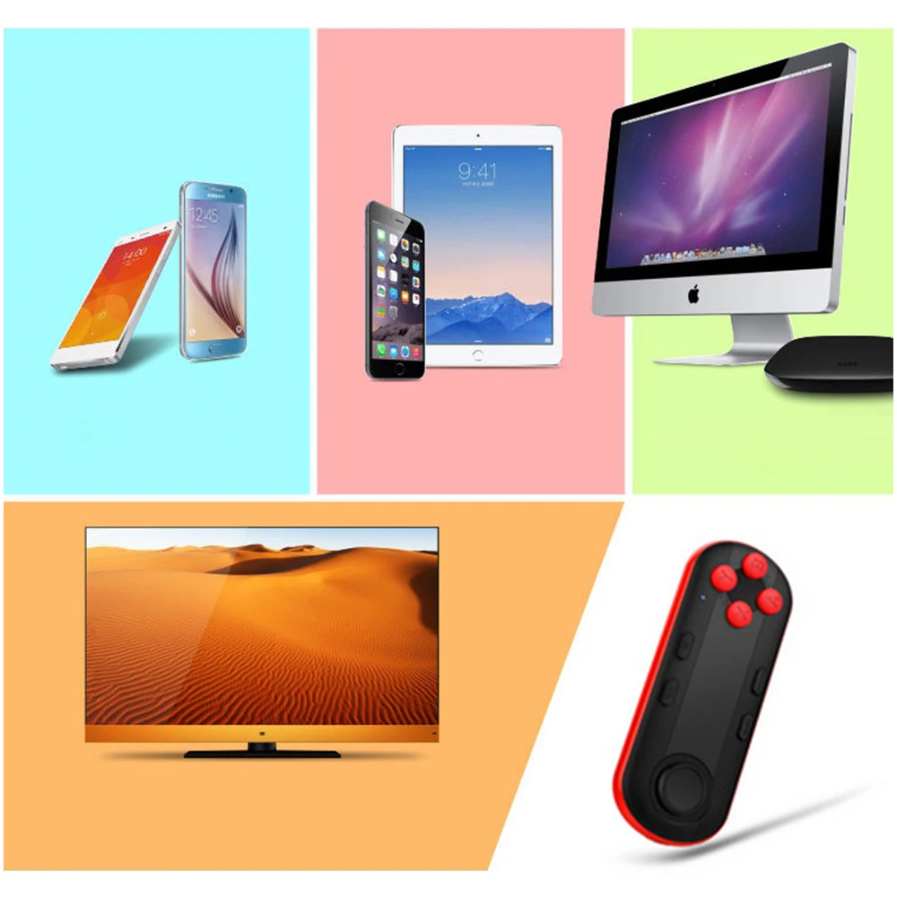 Мини Bluetooth игровой контроллер VR дистанционный джойстик для IPhone IOS Xiaomi Android геймпад для ПК VR Box беспроводной Bluetooth геймпад