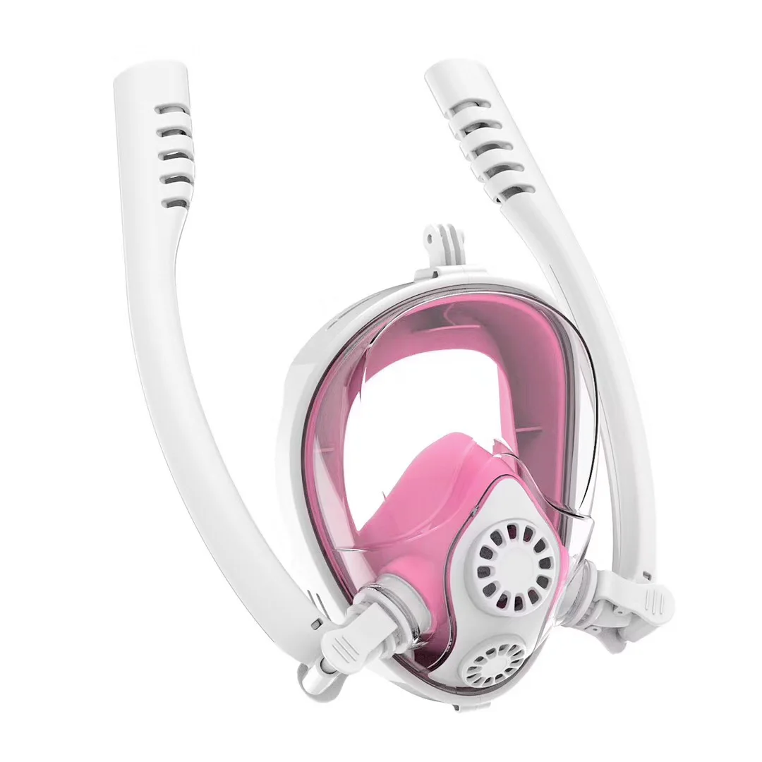White Pink Новая маска для подводного плавания подводная противотуманная маска для подводного плавания для женщин и мужчин - Цвет: White Pink