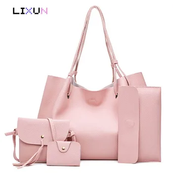 

2020 PU Leather Women Composite Handbag Shoulder Bag For Women Ladies Bolsas Luxury Handbags Women Bags Designer Christmas Gift