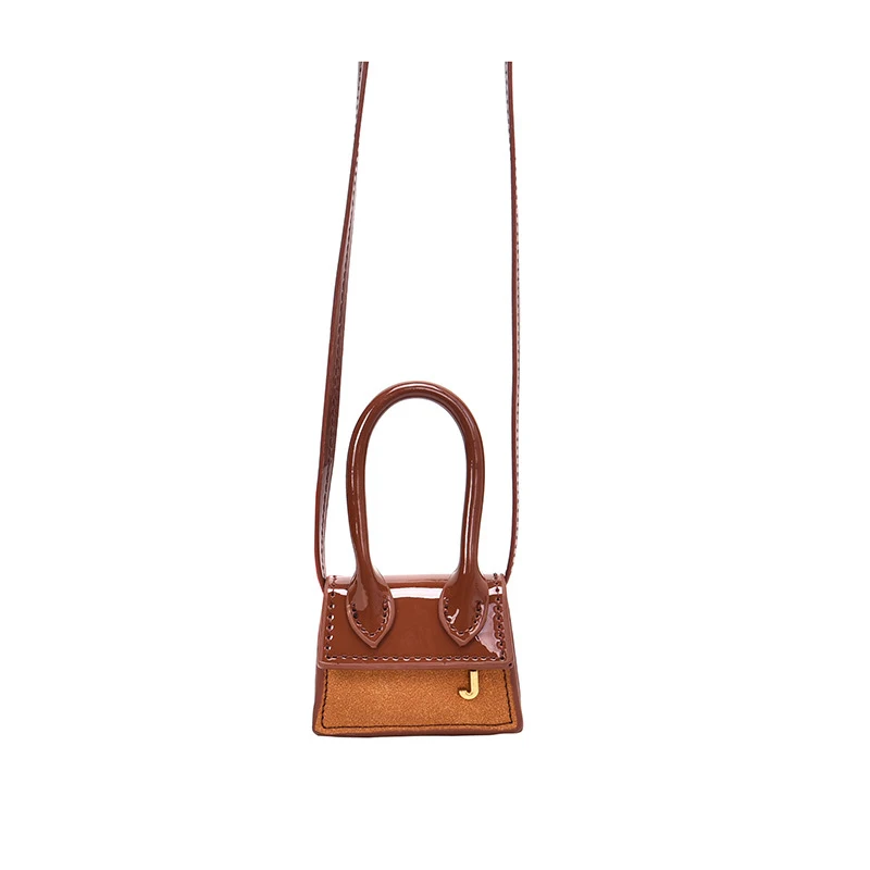 Модная Роскошная супер мини-сумочка из лакированной кожи с буквенным принтом J, женская дизайнерская сумка через плечо, женская маленькая сумка-мессенджер
