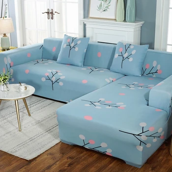

Oversize 5 Seater Corner Sofa Covers For Living Room Spandex Fabric Elastic Slipcovers L Shape Stretch Couch Cover Hot Sale