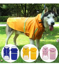 

TeAmo Dog Raincoat Hooded Slicker Poncho for Small to 5X-Large Dogs and Puppies