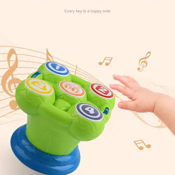 

Kuulee Mini Magic Hand Drum Shape Educational Music Beating Toy 0-1 Years Old Kids Baby High Quality Child Interesting Toys