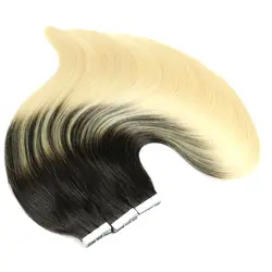 Sindra Remy русская лента в человеческие волосы для наращивания Невидимая клейкая искусственная кожа Уток шиньоны из натуральных волос