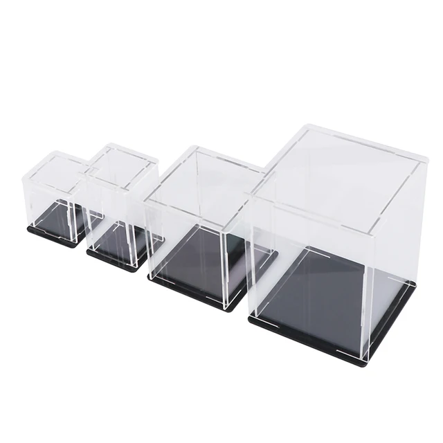 1pc Acrylic Display Case Self-assembly Clear Cube Box UV Dustproof Toy Protection Not Including Other Items Grownups 4
