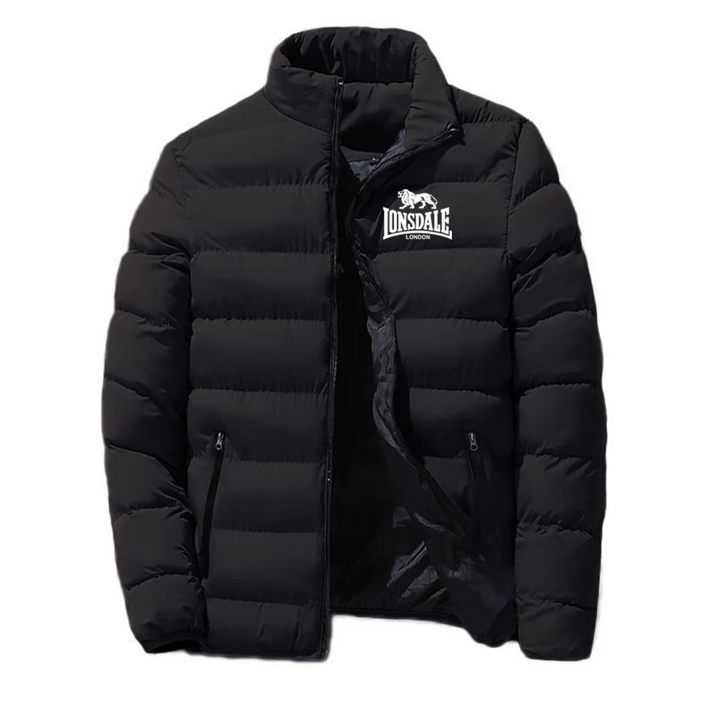 Новинка Весна 2021 модная трендовая хлопковая одежда Lonsdale на молнии зимние теплые
