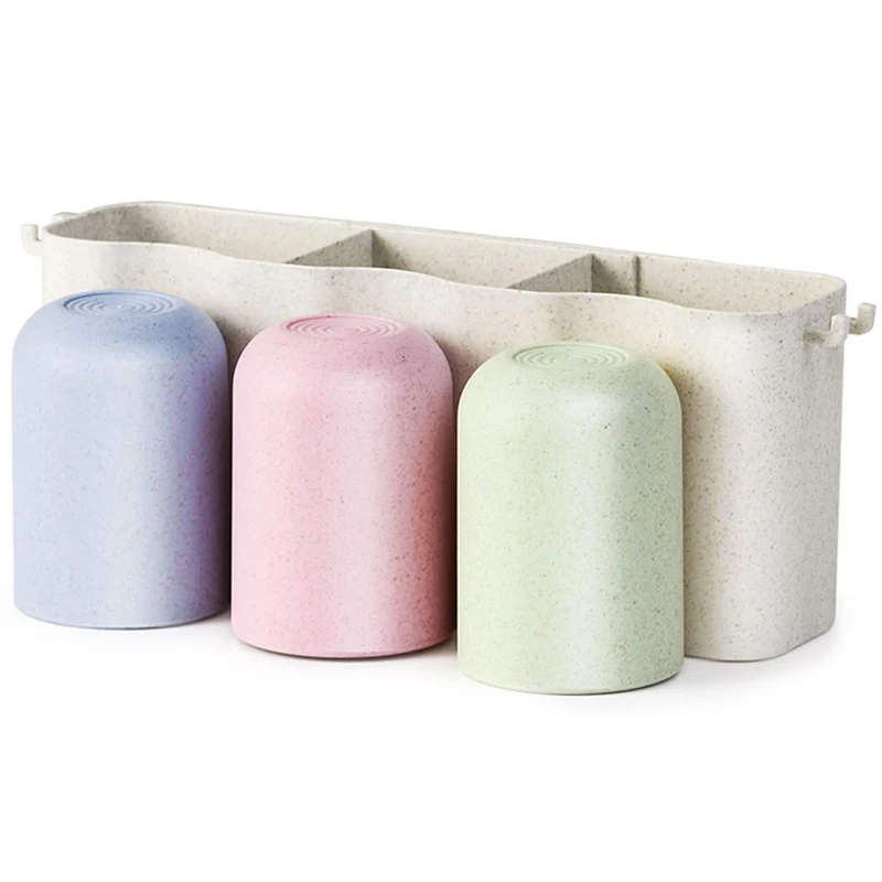 

Toothbrush Holder Wall Mounted with Large Capacity, Easy Install, Durable, Toothbrush Holder Family Bathroom Set for Kids