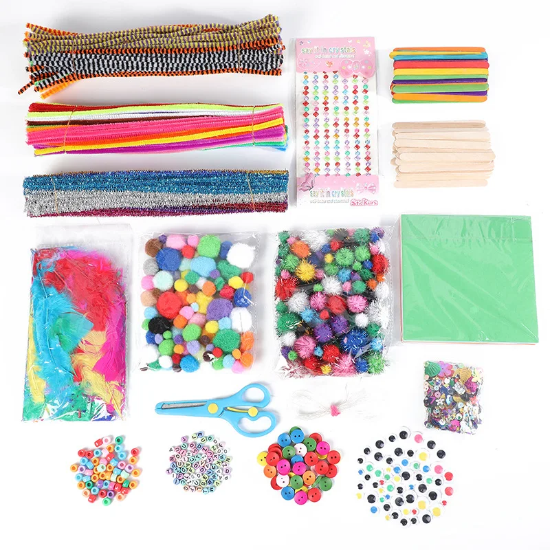 1000pcs Ultimate Art Supplies for Kids Craft Art Kit for Boys Girls All in One Crafting School Kindergarten Supplies Arts Crafts 3 Layered Great Gift