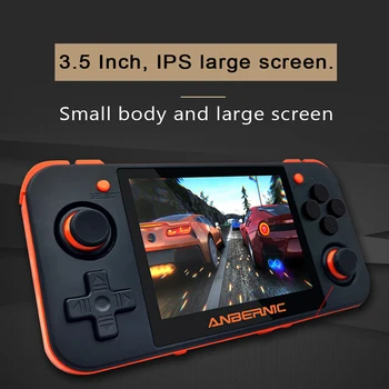 

RG350 Retro Video Game Console 16GB Handheld Game Player Support 128GB TF Car 3.5-inch IPS Screen TV Output Rechargeable