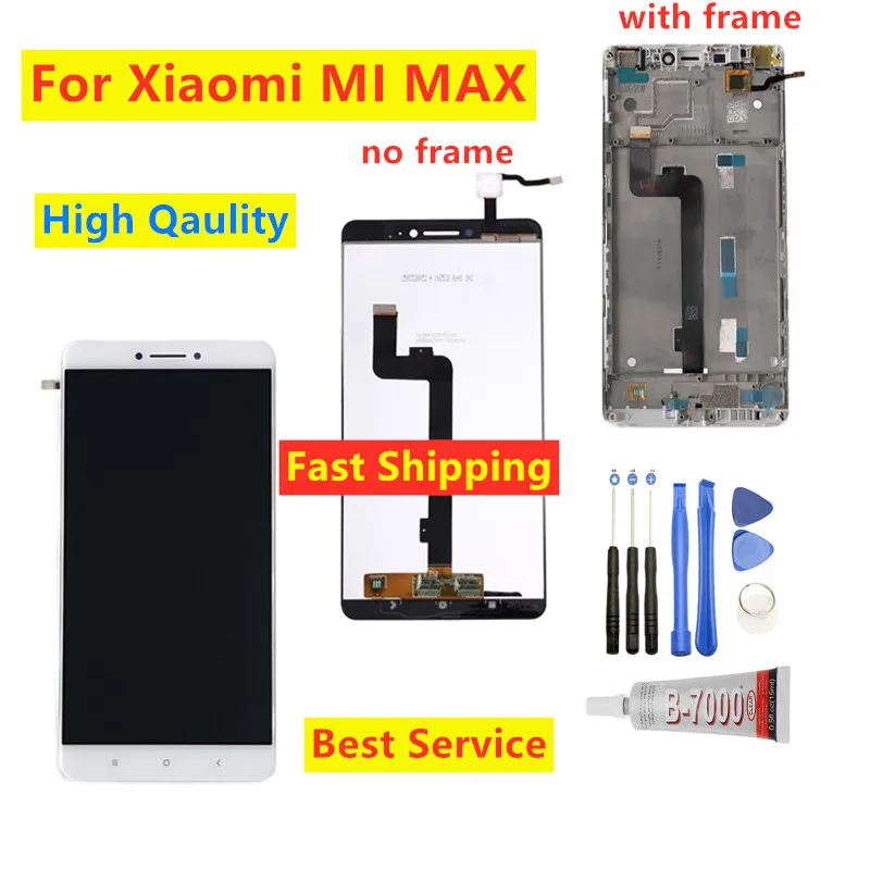 6 44 &quotдля Xiaomi Mi Max LCD сборка для MAX ЖК дисплей сенсорный экран дигитайзер запасные