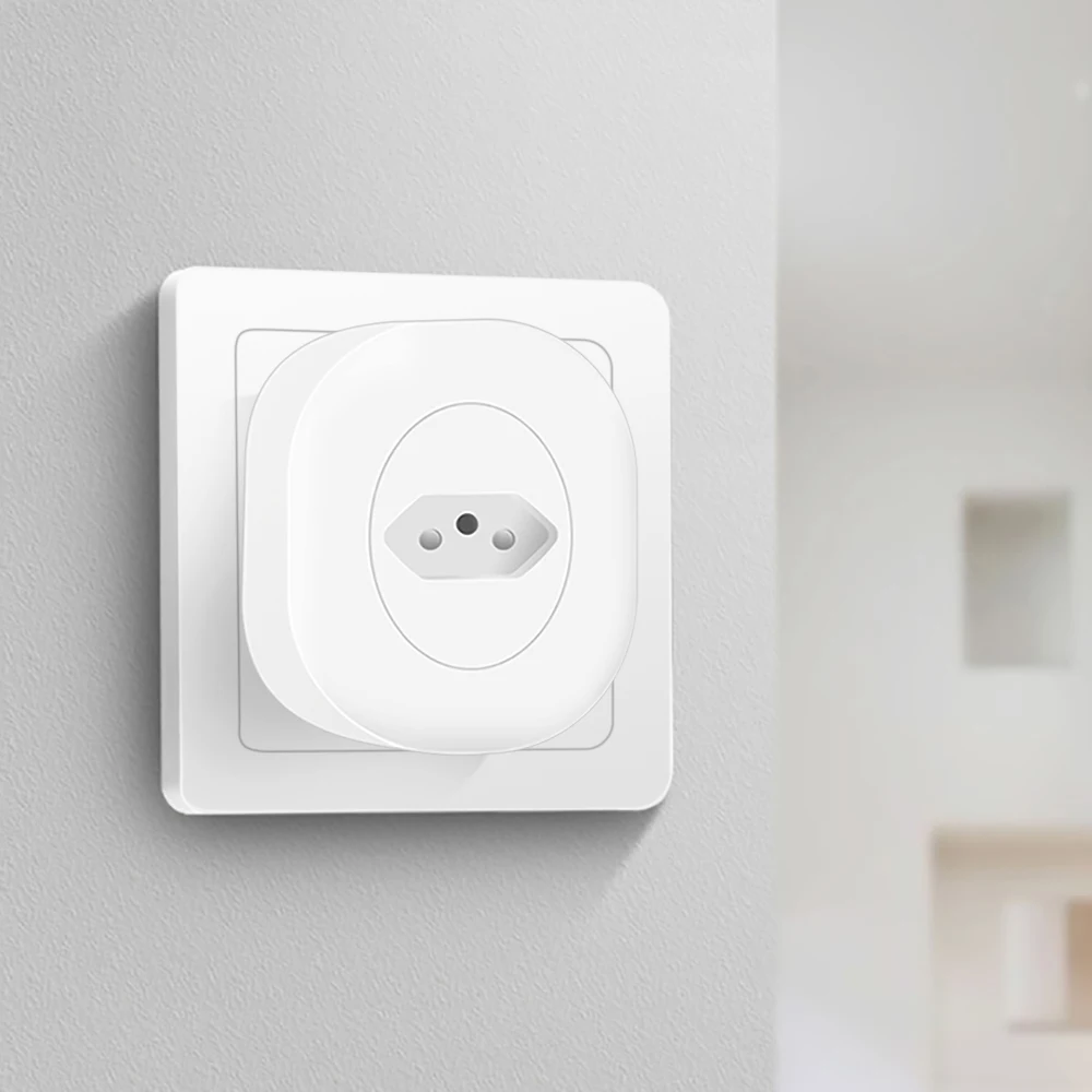 Умная розетка 10А Tuya Zigbee для умного дома Беспроводная BR работает с Hue SmartThings Alexa Google