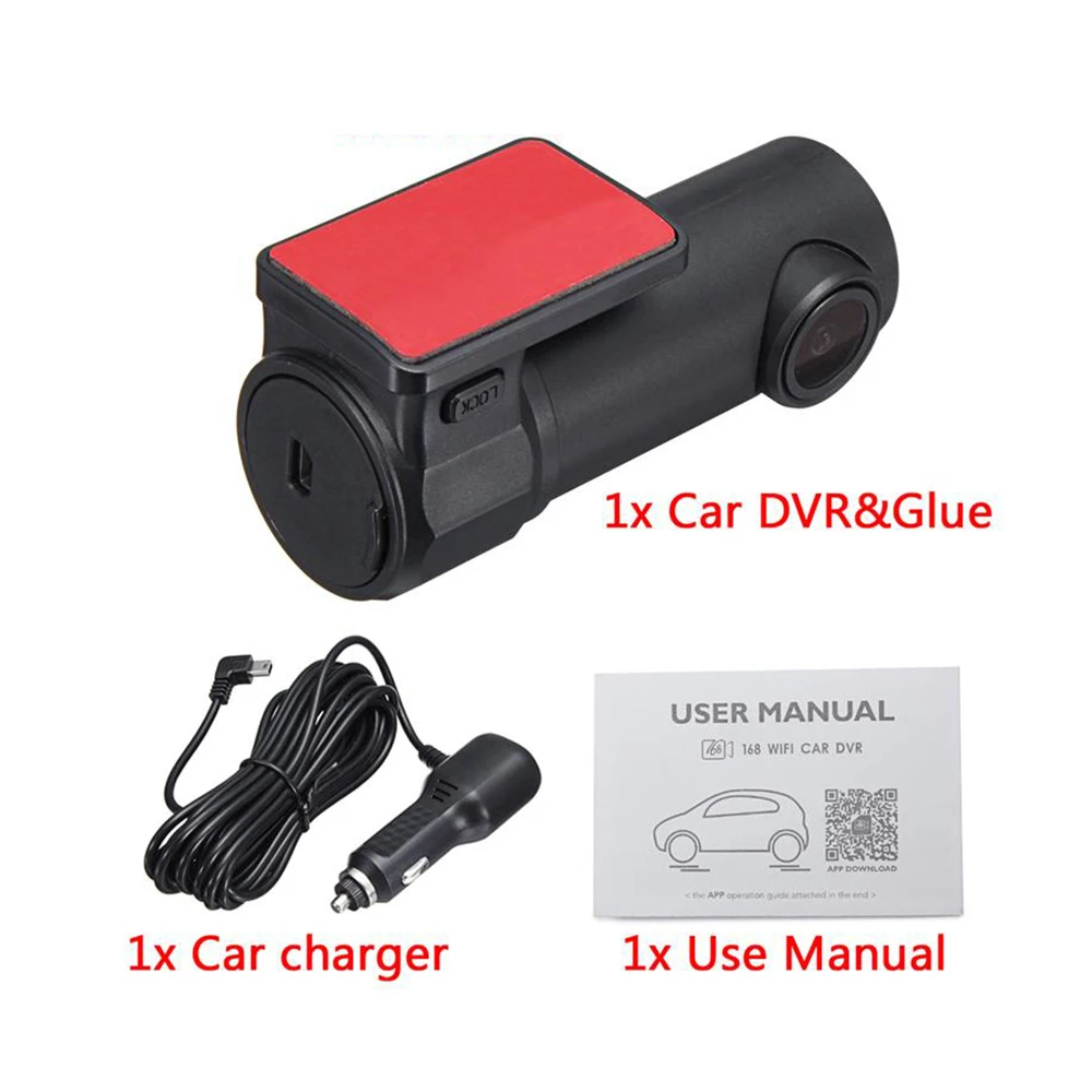 Автомобильный видеорегистратор, камера Smart Dash Cam Full HD 1080 P, видеорегистратор, запись, регистраторы, wifi, беспроводной видеорегистратор, камера dfdf