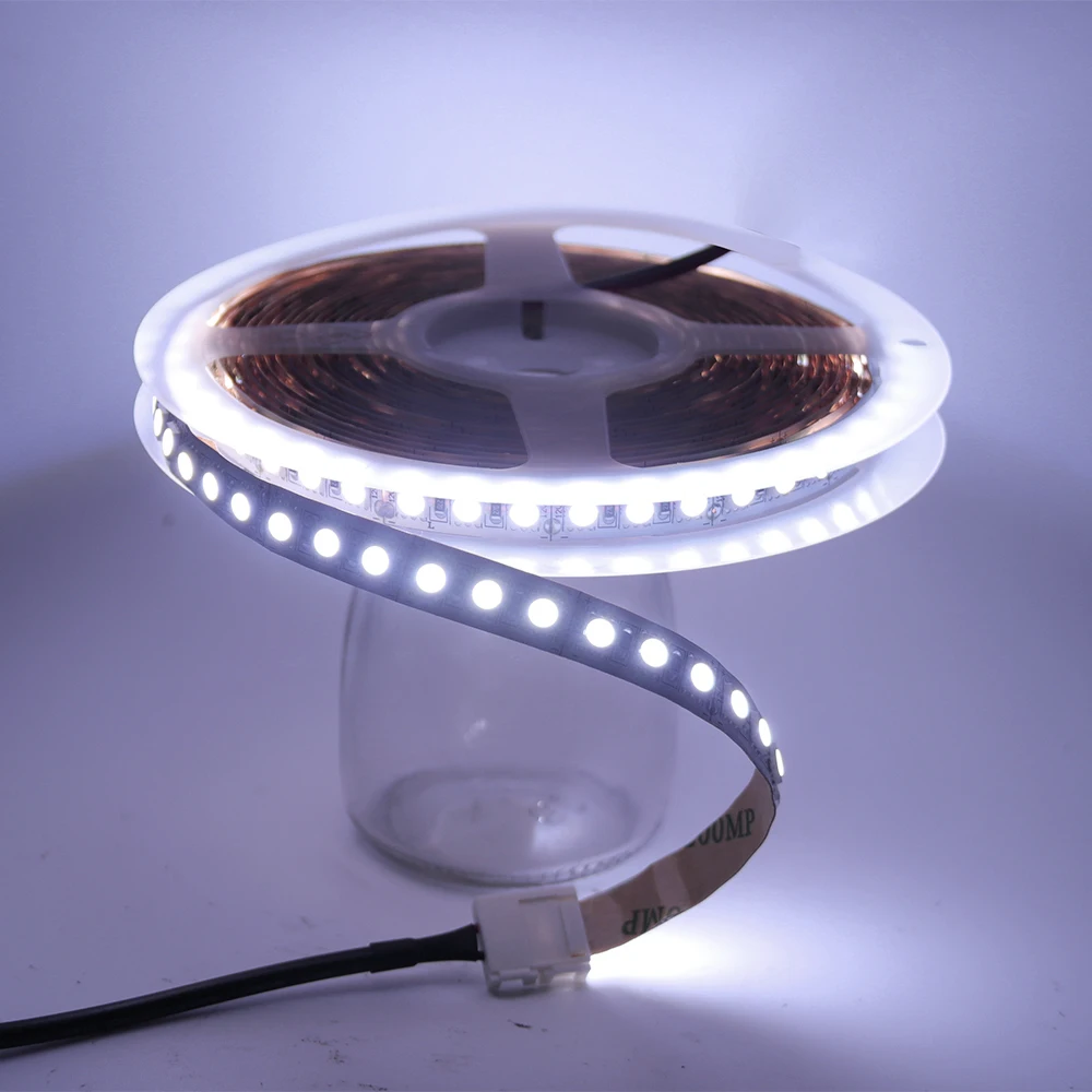 

SMD 5050 Led Strip Light RGB 60LED/120LED Waterproof Light Tape Ribbon Warm White DC Connector Soft Strip Lights Home Decoration