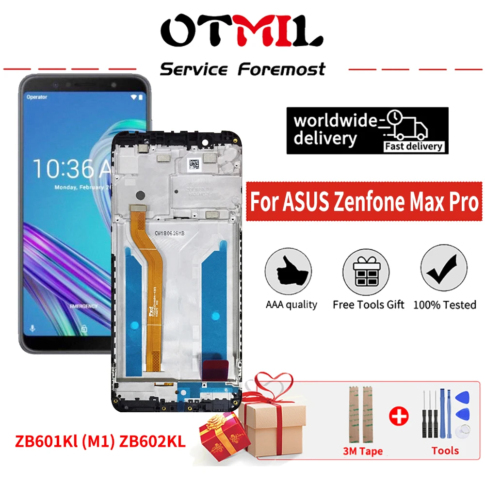 Оригинальный дисплей OTMIL 5 99 дюйма для ASUS Zenfone Max Pro ZB601Kl (M1) ZB602KL ЖК с сенсорным