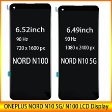 Novo 6.52 polegada lcd para oneplus nord n10 5g/nord n100 display lcd com tela de toque digitador assembléia 100% perfeito reparo