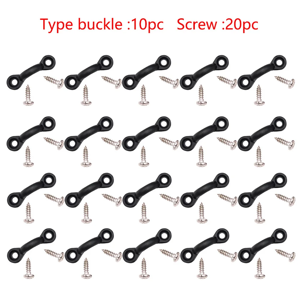 For Kayaks C Buckle Set Bungee Easy Install Tie Down Nylon Deck Loop Pad Eye
