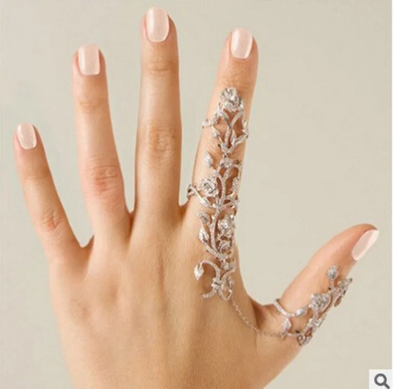 Adjustable Ring Rhinestone Women Rose Gold Rings Fashion Jewelry Female Finger Party Gift Hand Accessories | Украшения и