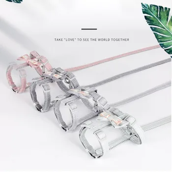 

Pet Anti-strike Dog Harness With Traction Rope Training Leashes Durable Adjustable Dog Leashes