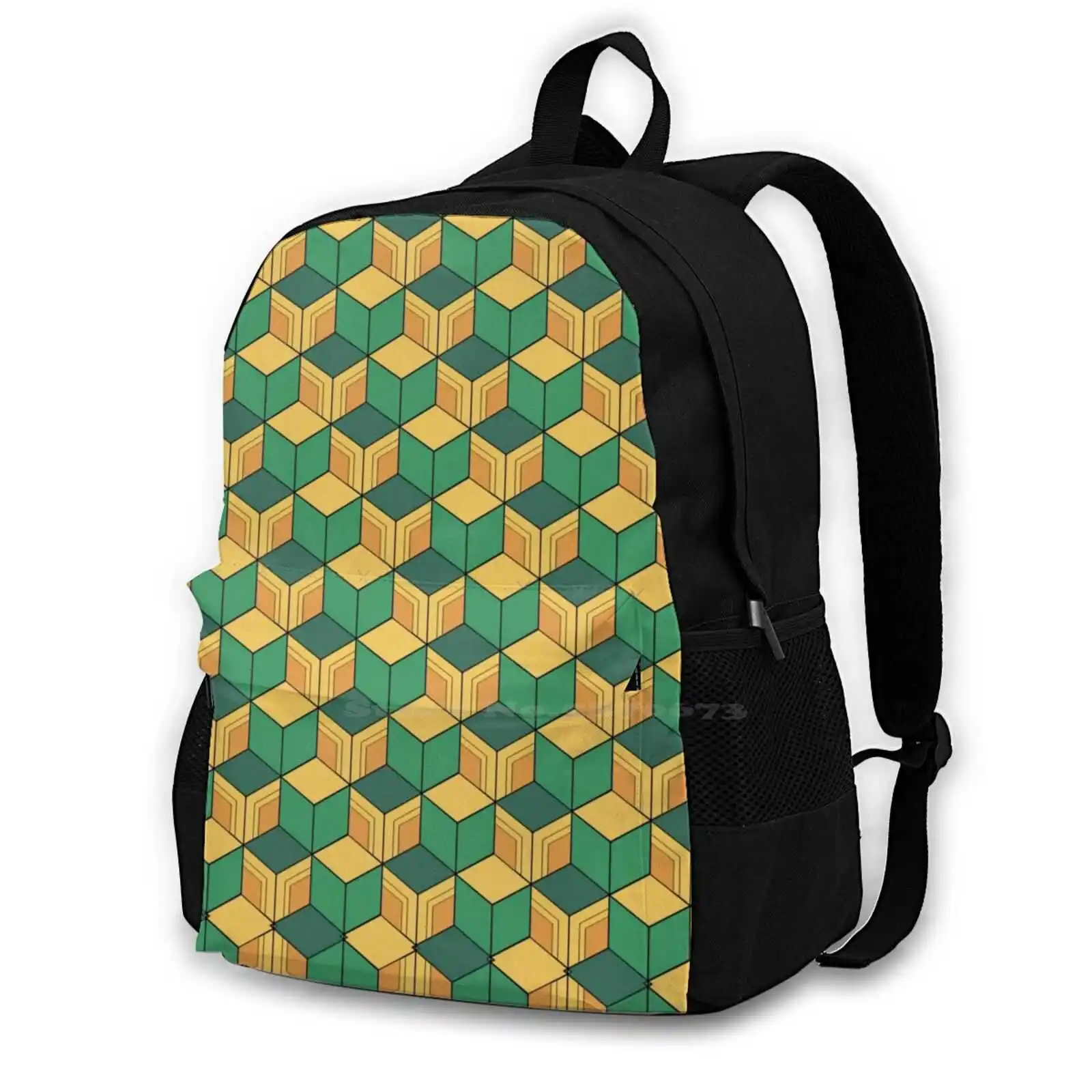 

Retro Pattern Design Travel Laptop Bagpack School Bags Pattern Retro Orla Kiely Cute Flowers Nature Vintage Summer Flower