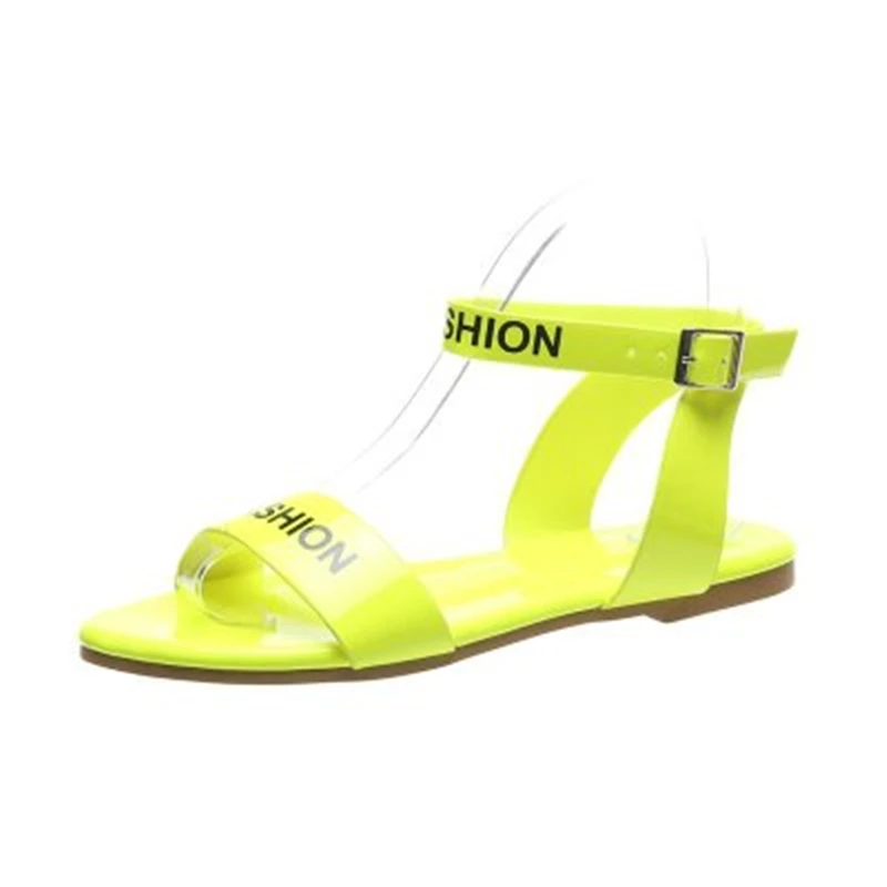 

Siddons Women Sandals 2020 New Summer Woman Beach Shoes Open Toe Ankle Strap Ladies Sandals Non-slip Fluorescent Party Sandalias