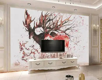 

[Self-Adhesive] 3D Deer And Tree WG682 Wall Paper mural Wall Print Decal Wall Murals Belly