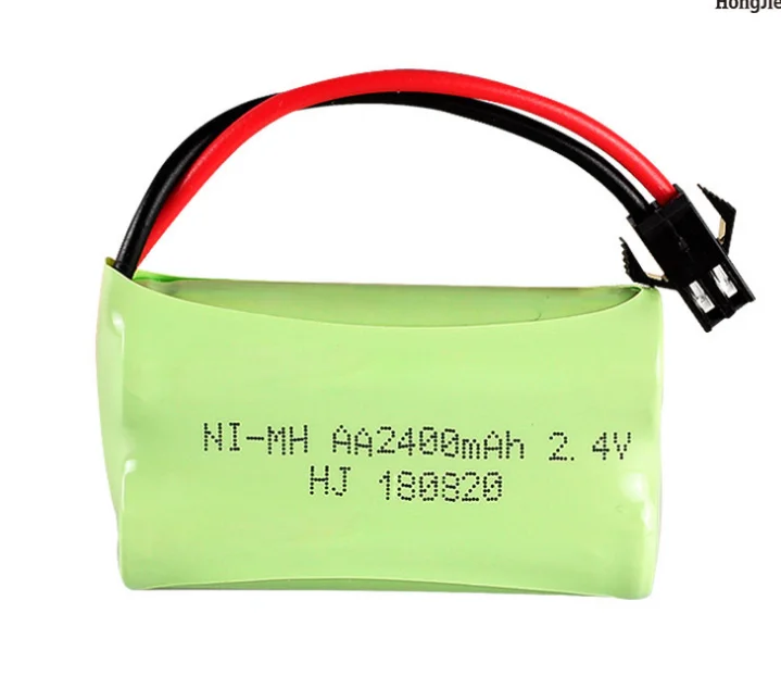 2,4 V 2400mAh AA перезаряжаемая батарея для радиоуправляемых игрушек электрический игрушечный инструмент освещение 2,4 v AA 2400 mah nimh батареи для радиоуправляемых игрушек