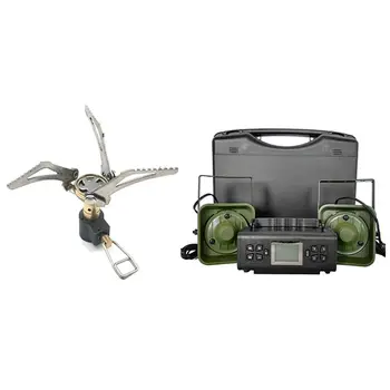 

ELOS-Outdoor Portable Folding Mini Camping Oven Gas Stove with Outdoor Hunting Decoys Predator Sound MP3 Player