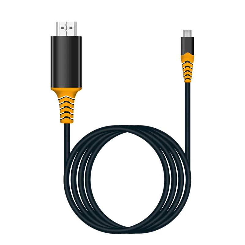2 м 4K 30 Гц Тип с разъемами типа C и HDMI видеокабель HD, синхронизировать мобильный телефон к HDTV для передачи небольшой Экран к большому Экран