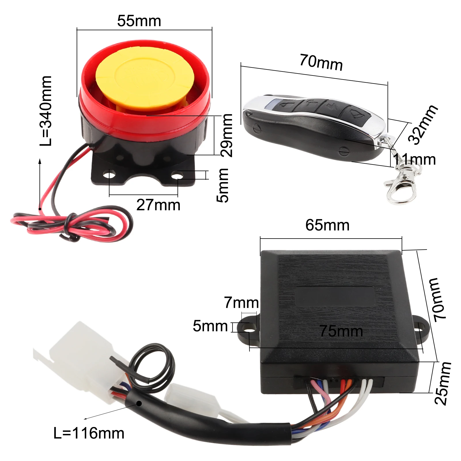 Interrupteur d'allumage à 4 fils pour Scooter électrique, avec deux clés,  pour moto, ATV, cyclisme en plein air, vente en gros, pièces de rechange -  AliExpress