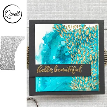 

QWELL Hollow Leaves Corner Metal Cutting Dies for Scrapbooking and Card Making Paper Craft 2019 New die cuts