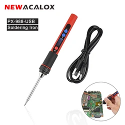 NEWACALOX – embouts de fer à souder I/K/BCS/2C/2.4D, 5 pièces, pointes de soudage spéciales pour fer à souder numérique LCD USB PX 988 cc 5V 