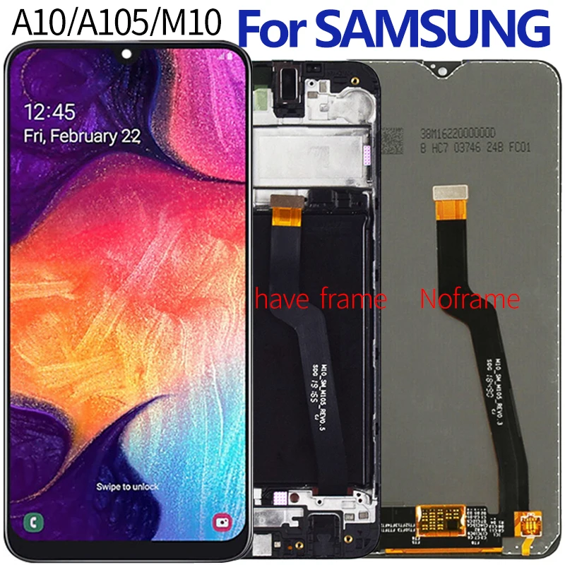 6 2 &quotОригинальный ЖК-дисплей для Samsung Galaxy A10 A105 A105F SM-A105F Замена дигитайзера в сборе