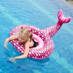 Jouet de natation gonflable pour enfants, sirène, pour l'été, pour piscine flottante, radeaux 