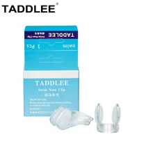  Taddlee Brand Swimming Nose Clips Plugs Adult Nose Protection Competition Protector Waterproof Silicone 
