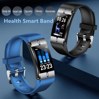 

Health Bracelet Pedometer Blood Oxygen Heart Rate Body Fat Monitor ip68 Waterproof Fitness Smart Band Android ios Men Women