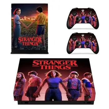 

Vinyl Skin X box one x skins sticker Stranger Things Stickers Pegatinas Adesivo For xbox one x console and Two Controllers