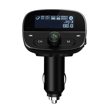 

Car Mp3 Player Adapter Bluetooth Dual USB Mp3 Radio U Disk TF Card Aux Dual USB AUX Driving Navigation Fm Transmitter