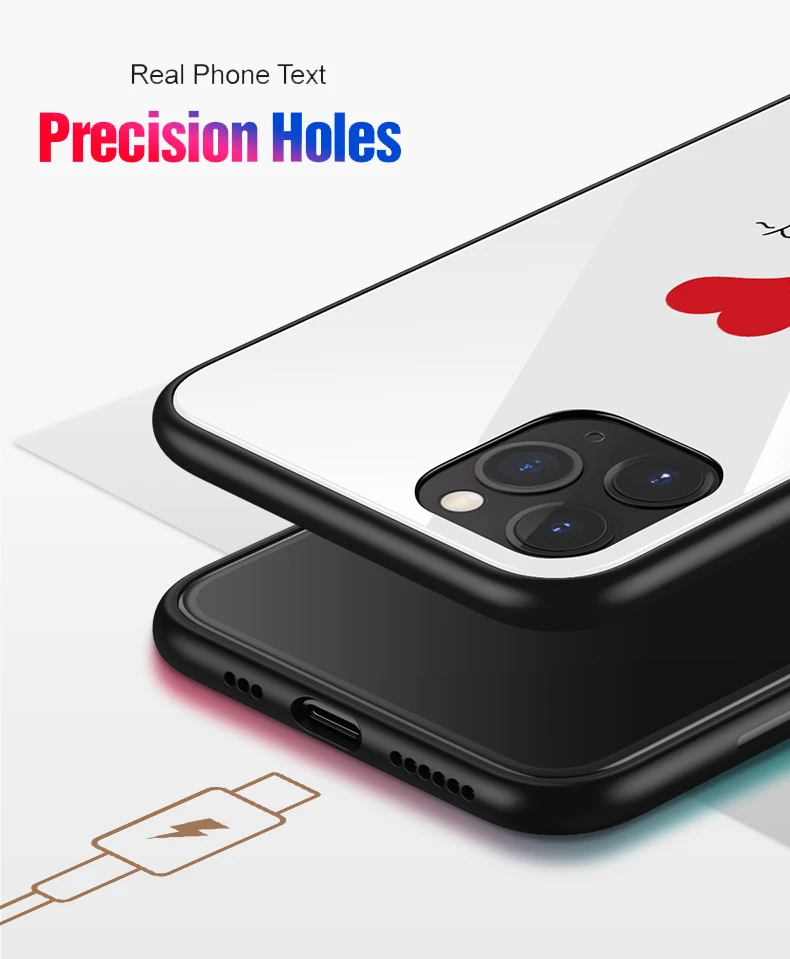 Для iphone 11 iphone 11 pro max чехол из закаленного стекла защита телефона милые чехлы для телефонов с улыбкой для iphone 11 pro стеклянная крышка