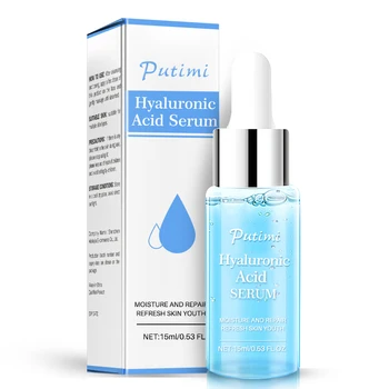 

PUTIMI Hyaluronic Acid Face Serum Moisturizing Anti-Wrinkle Anti Aging Collagen Shrink Pores Face Essence Whitening Face Cream
