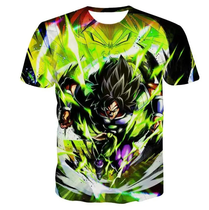 Супер Saiyan футболка с драконом и шариком для мужчин, летние футболки с драконом Z, забавные аниме, странные вещи, Детская 3d футболка Goku - Цвет: 29