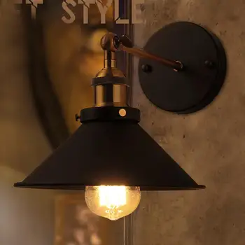 

wall lamp,Industrial vintage wall light,Iron Retro sconce,Bracket adjustable,E27,CE Vintage Fixture Simplicity without Bulbs