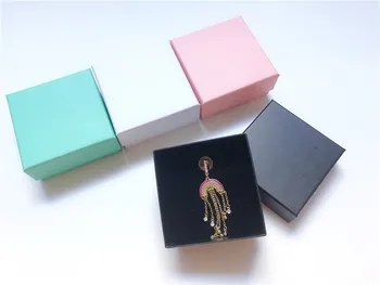 

1PC Fashion Square Jewelry Box Ring Earrings Bracelet Necklace Present Gift Box Case Package Jewelry Box Organizer
