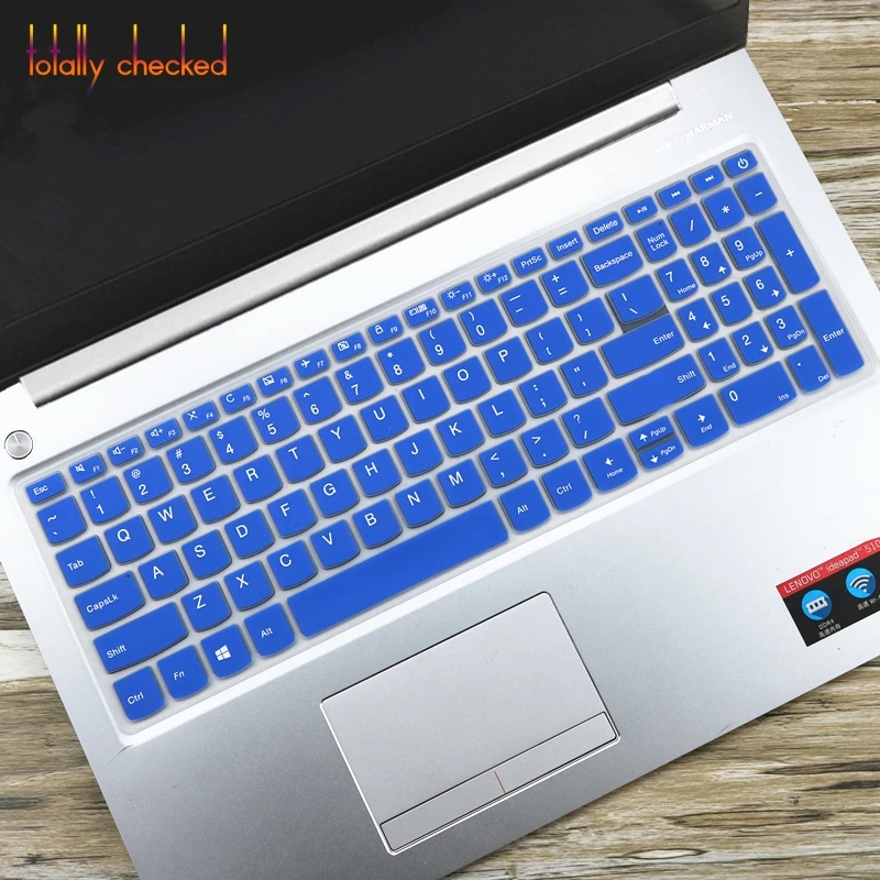 15 15,6 дюйма силиконовая ноутбук Тетрадь клавиатура кожного покрова протектор для lenovo IdeaPad 340C S540 15IWL S540-15IWL S 540 15 сут - Цвет: blue