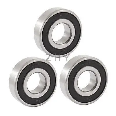 

6204RS 46mm x 21mm x 13mm Single Row Deep Groove Ball Bearing 3 Pcs