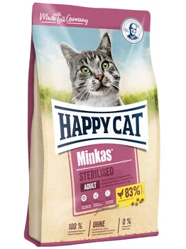 

HAPPY CAT HAPPY CAT MINKAS STERILISED for adult neutered cats and neutered cats with a bird