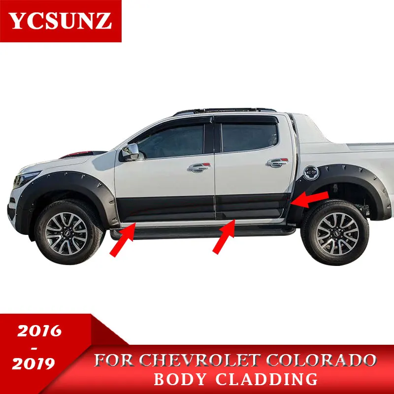 ABS Body Cladding Kits Exterior For Chevrolet Holden Colorado 2016 2017