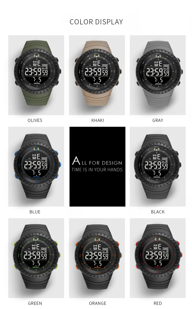 2019 Новый Топ бренд мужские светодиодный цифровые милитари часы платье для бега спортивные часы модные уличные наручные часы Reloj Hombre