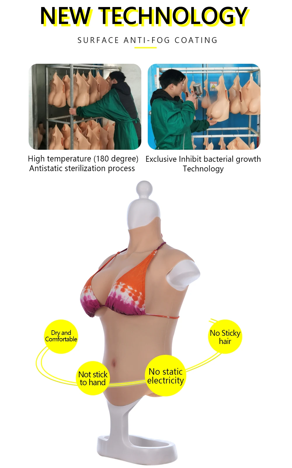 7th S Size Fake Boobs Artifical Breast Forms Silicone for Crossdresser Transgender Dragqueen Sissy Crossdressing Male to Female CDE Breast (4)