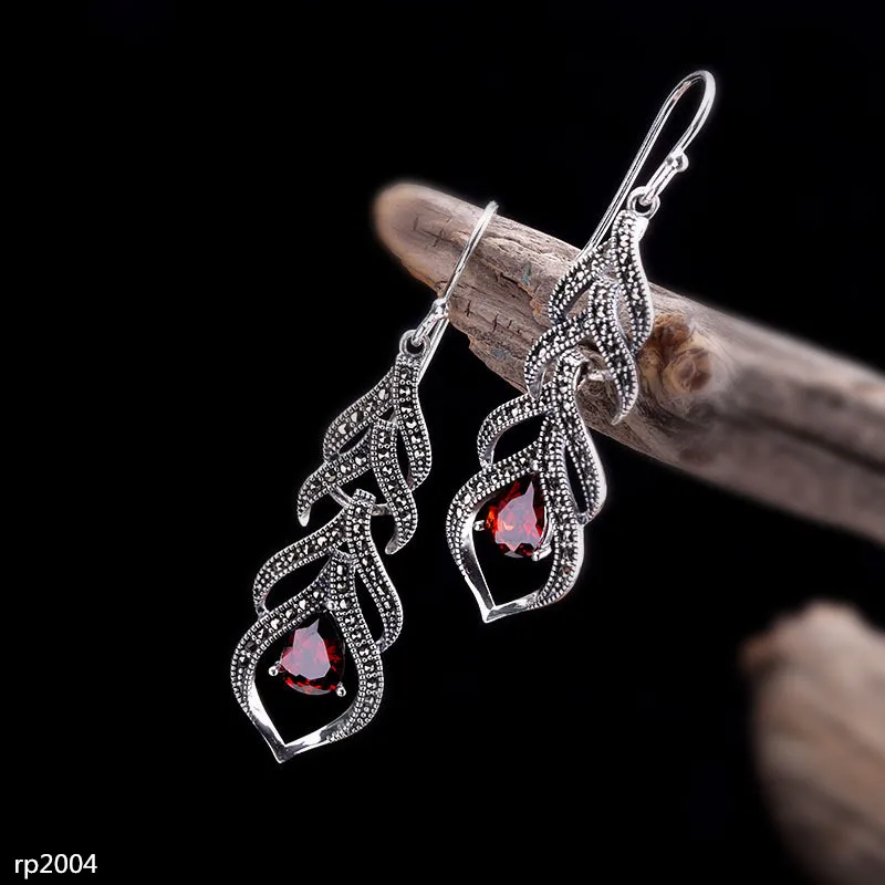 

KJJEAXCMY boutique jewelry S925 Sterling Silver Gold Plated Women's Natural Hetian Jade Stone Earrings New