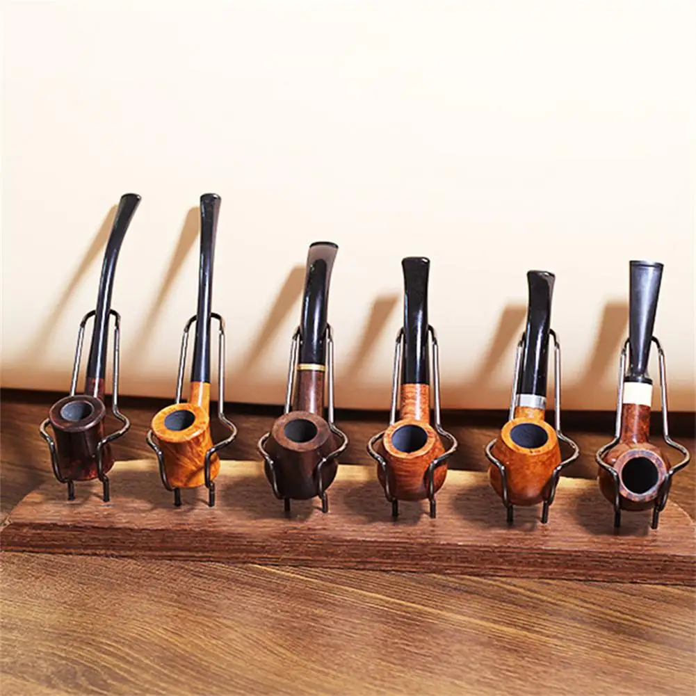 

Smoking Pipes Display Stand Metal Wooden Pipe Rack Tobacco Pipe Wooden Smoking Pipes Holder Rack For Tobacco Pipe Accessories